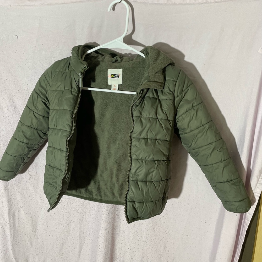Cat & jack Green Kids Puffer Coat
